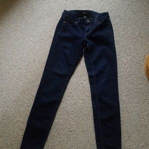 WHBM Dark Denim Skinny Jeans